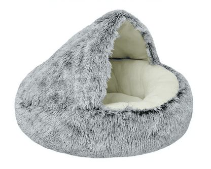 panier coussin pour chat gris douillet anti stress