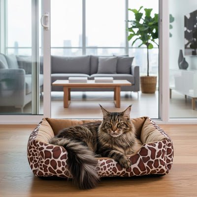 coussin pour chat spacieux et moelleux pour confort optimal