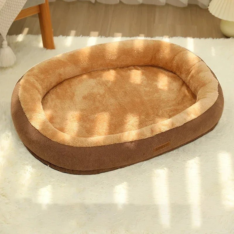 coussin pour chats panier marron confort moelleux