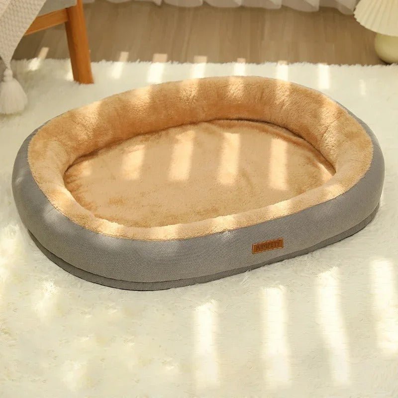 coussin pour chats panier gris doux et confortable
