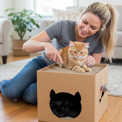 griffoir carton chat respectueux environnement utilisation maison