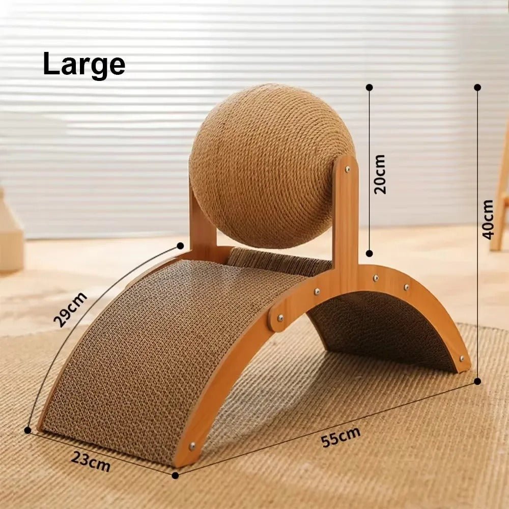 griffoirs chats design grand modèle avec balle à gratter en sisal dimensions large