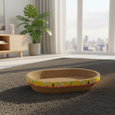 griffoir chat carton oval design salon chat
