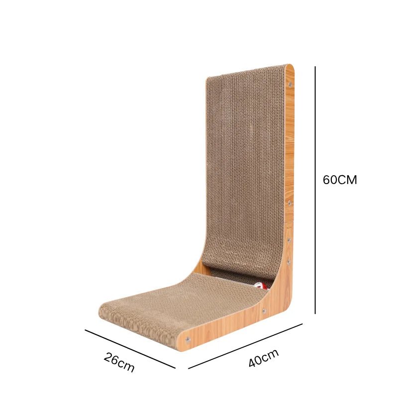 dimensions griffoir design chat carton ondulé