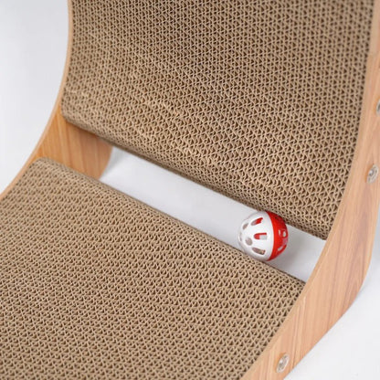 carton ondulé griffoir design chat detail matière