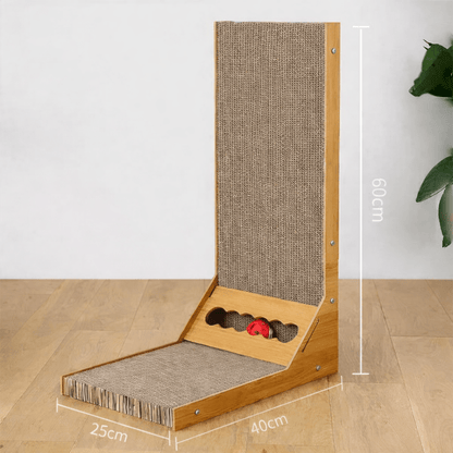 dimensions griffoir design chat structure en L 60cm x 40cm x 25cm