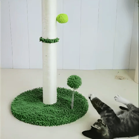 griffoir design palmier chat jeu intéractif mouvement