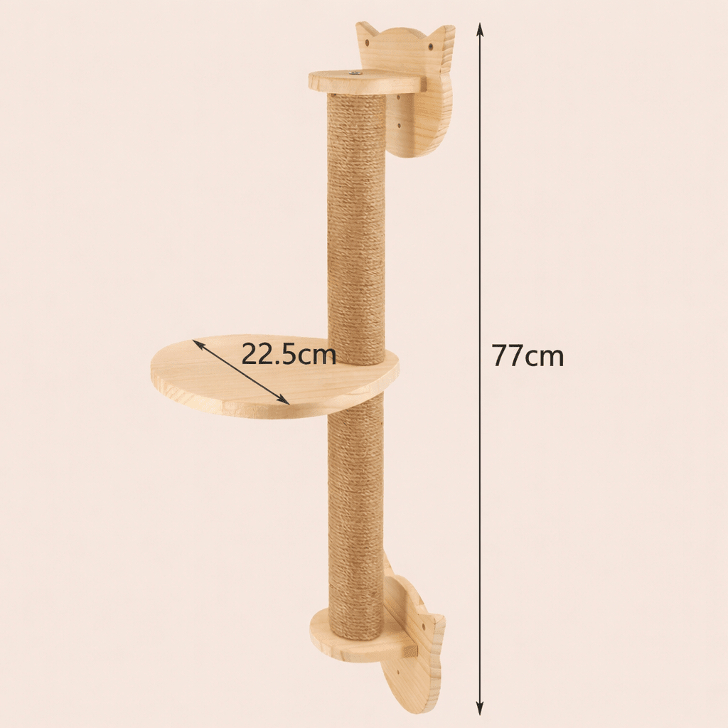 griffoir mural chat dimensions 77cm 22.5cm