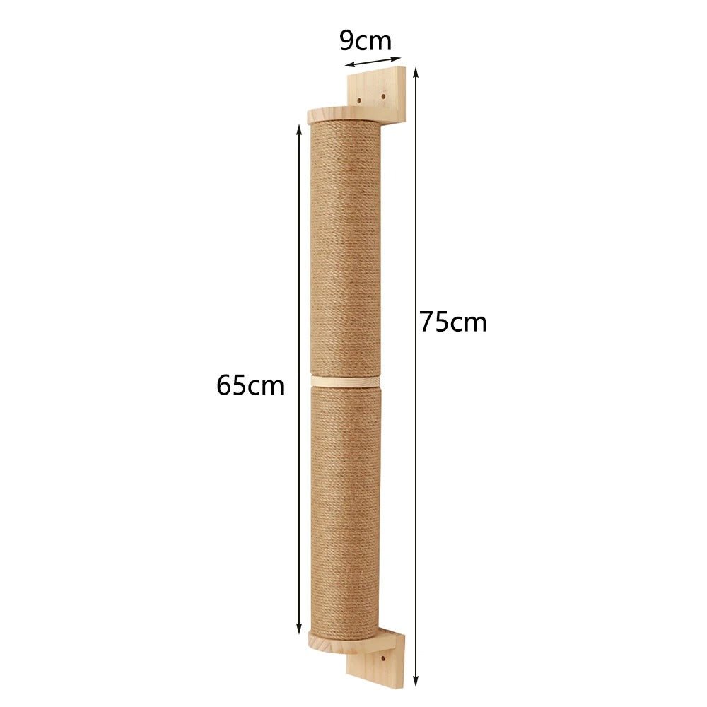 griffoir mural chat dimensions 75cm bois sisal