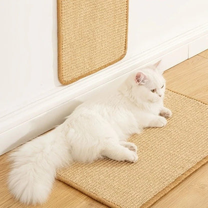 griffoir chat sol tapis griffage sisal utilisation horizontal