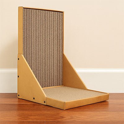 griffoir pour chat design meuble griffade carton ondulé base stable