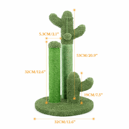 griffoir vertical chat cactus mesures poteaux griffage