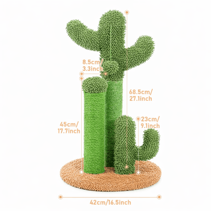 griffoir vertical chat cactus dimensions structure multi niveaux