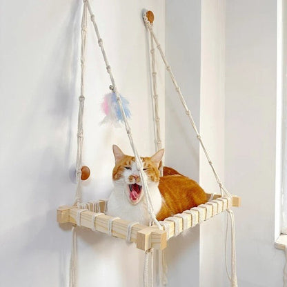 Hamac à chat | Chatmacramé - Passion Murale