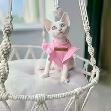 hamac à chat macramé détails corde et tissage