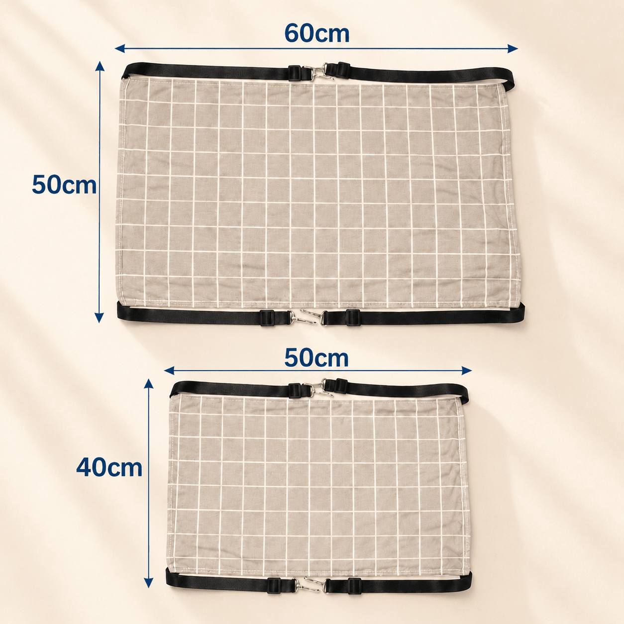 Dimensions du hamac à chat suspendu disponibles en deux tailles
