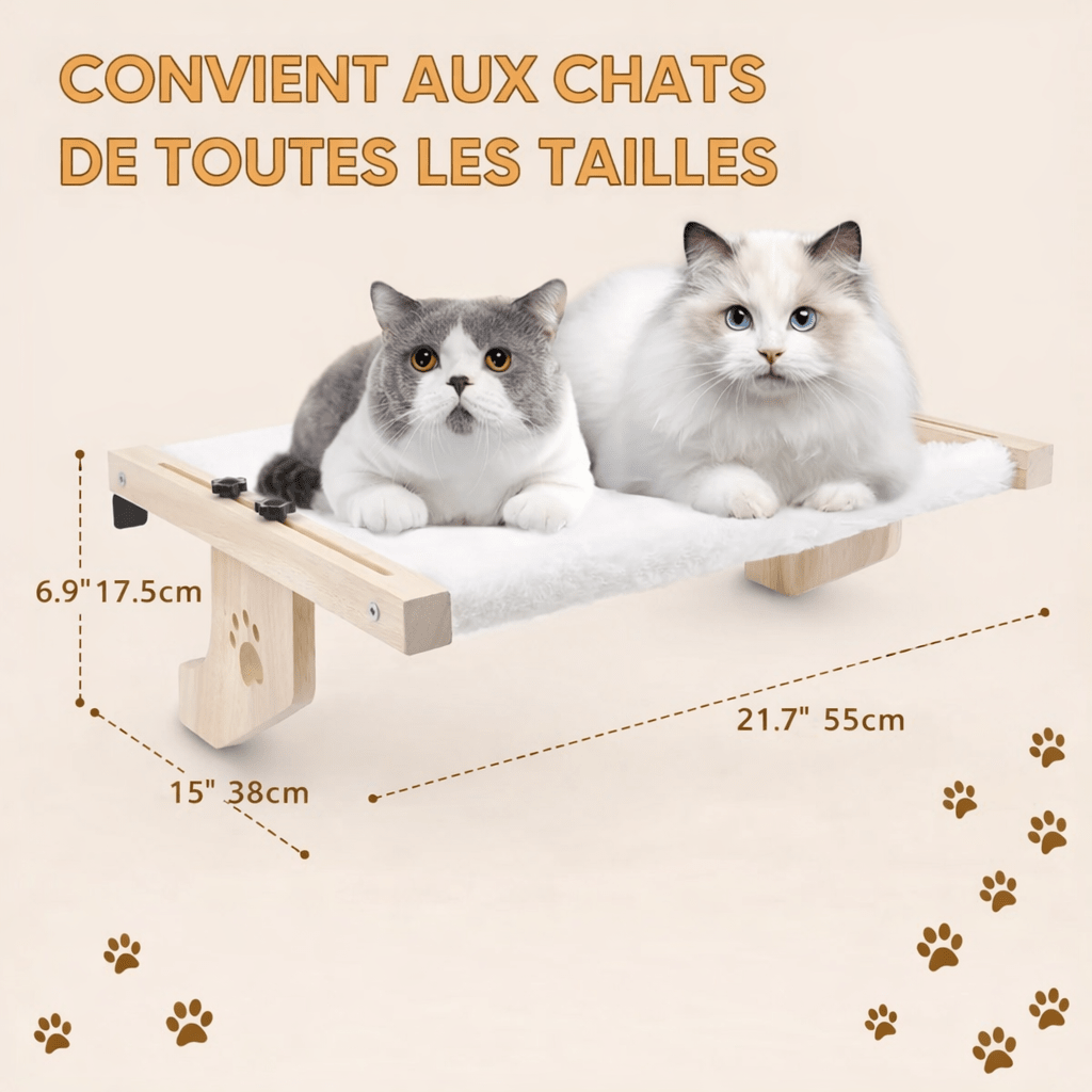 hamac chat mural dimensions et capacité charge