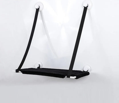 hamac fenetre chat noir