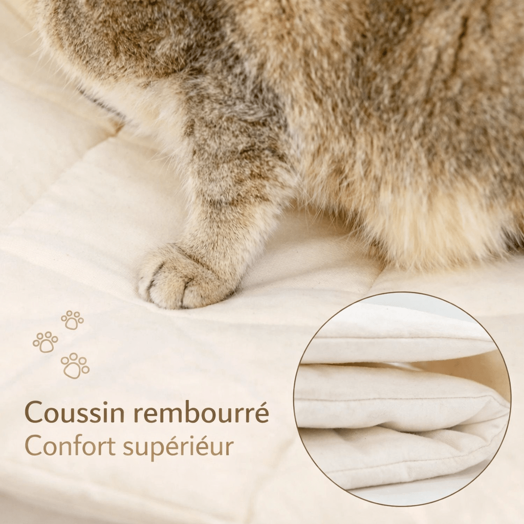 coussin rembourré hamac mural chat confort supérieur
