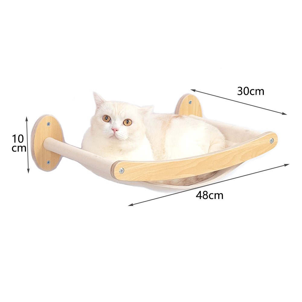 dimensions hamac mural chat 48cm 30cm