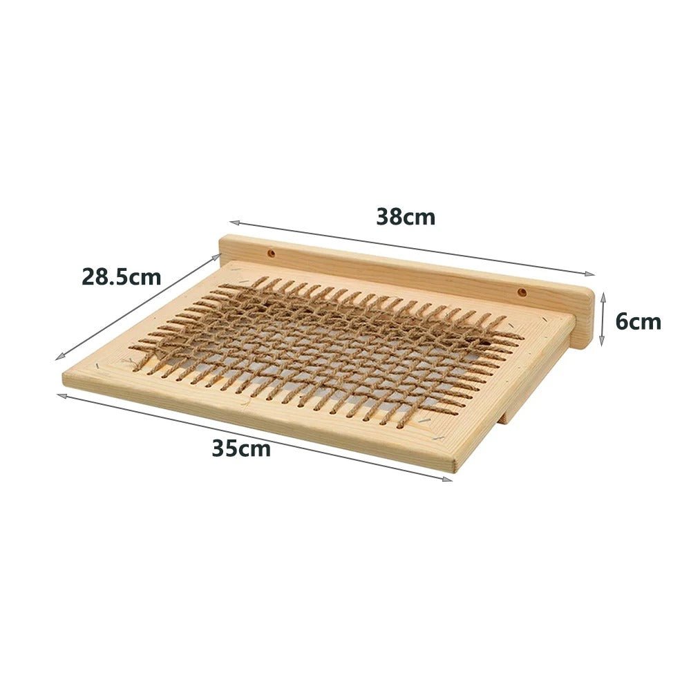 Petit Hamac Mural Chat bois sisal TopBonbon