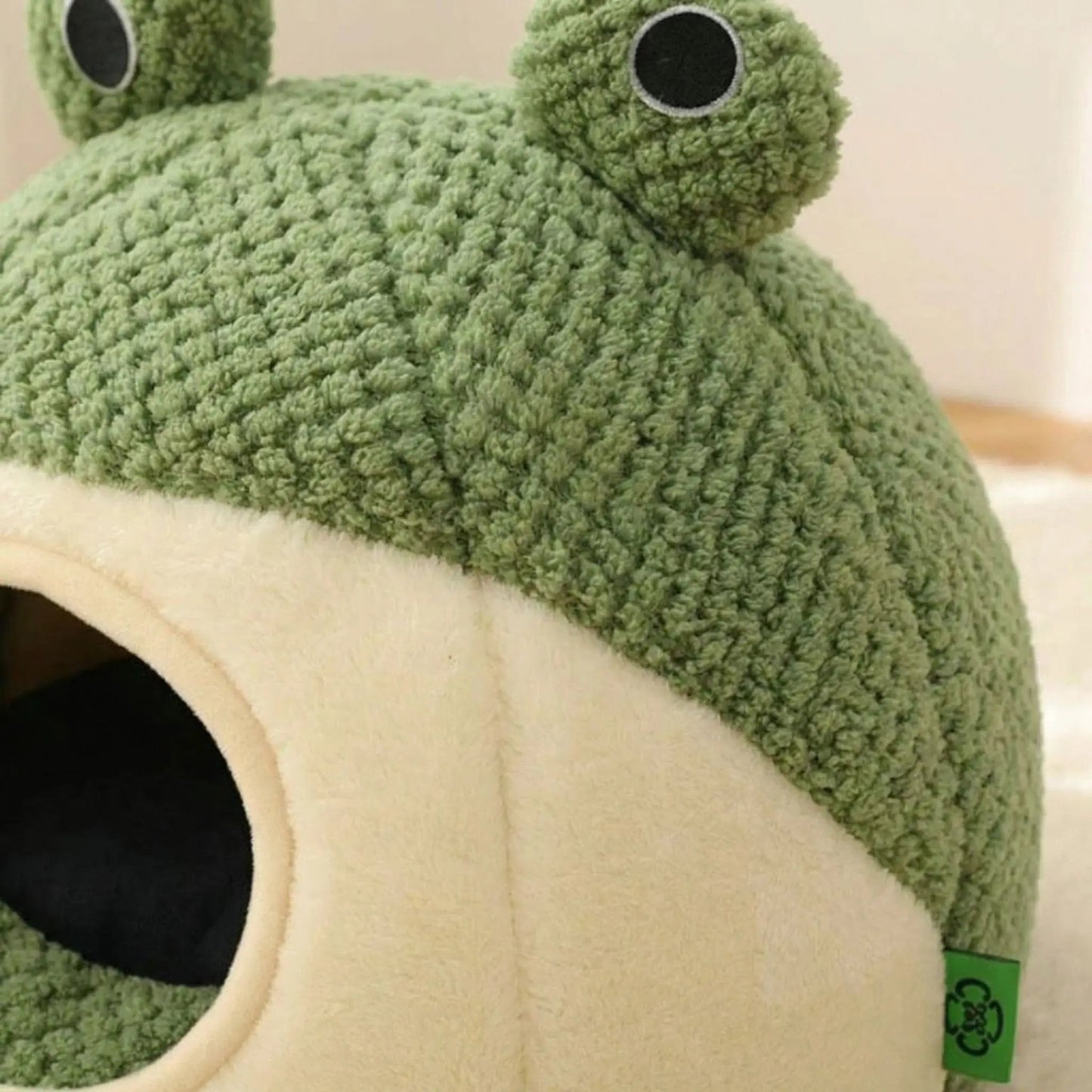 intérieur peluche niche à chat matière douce confort