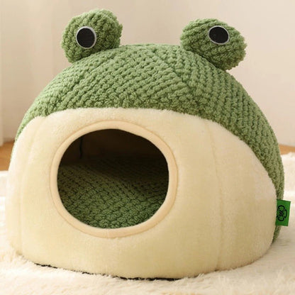 niche à chat grenouille design douillet panier chat ferme