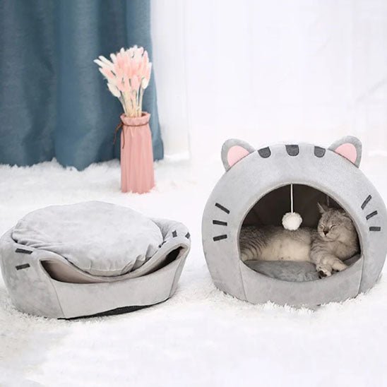 niche chat transformable panier ouvert