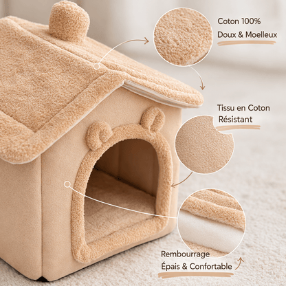 niche chat coton doux rembourrage épais