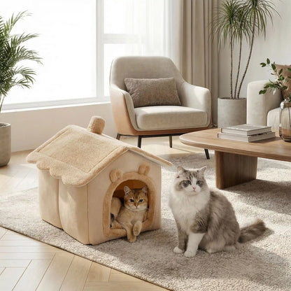niche chat pliable salon maison chat