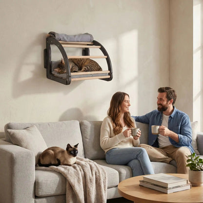 niche murale chat design intérieur familial