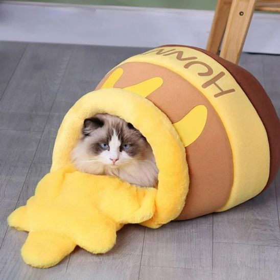 niche pour chat pot de miel cocon douillet