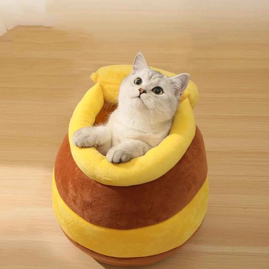 niche pour chat avec coussin moelleux