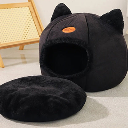 niche pour chat avec coussin amovible facile entretien