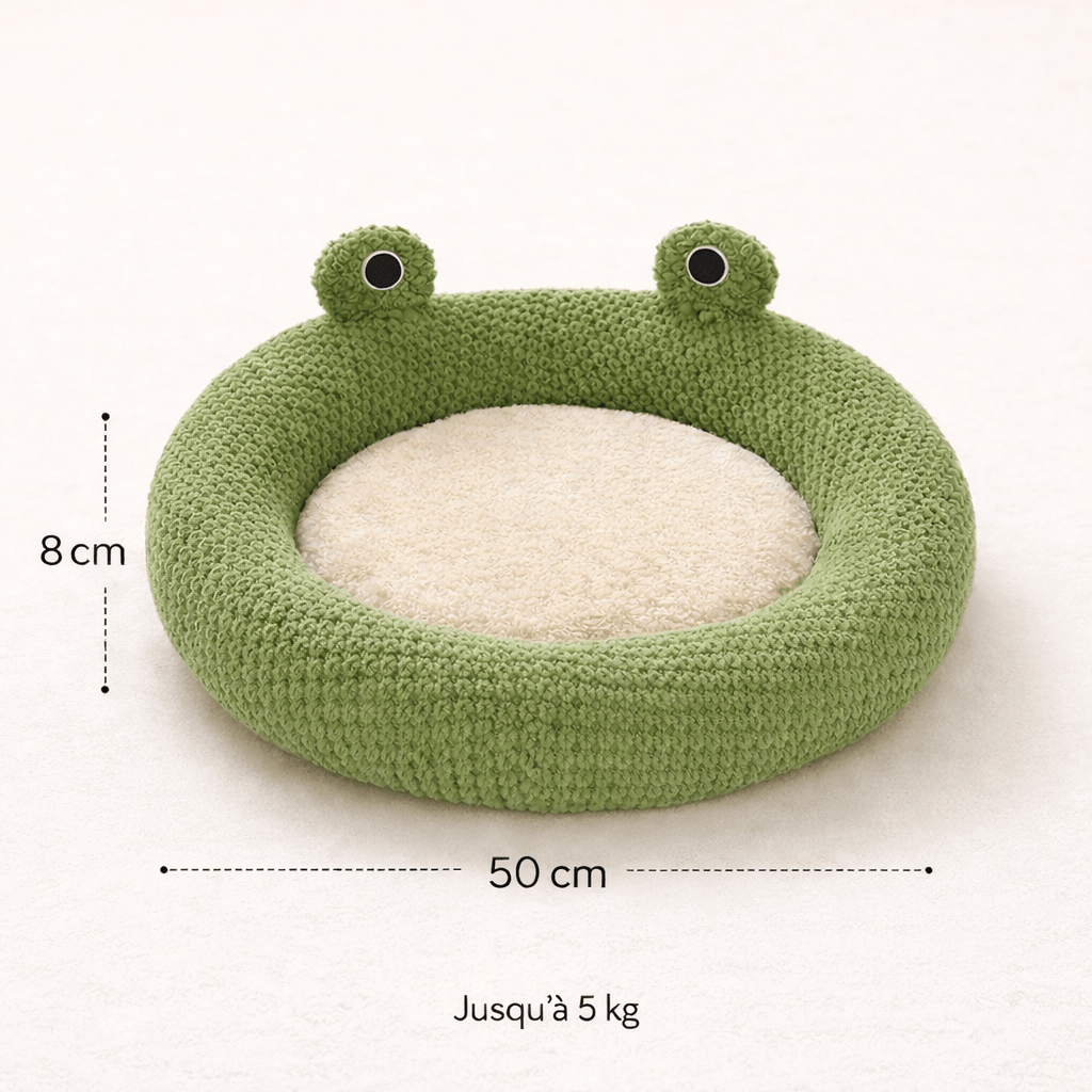 panier chat design grenouille dimensions 50cm 8cm