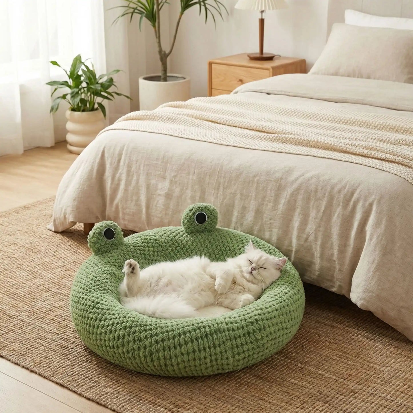 panier chat design grenouille chambre ambiance cosy