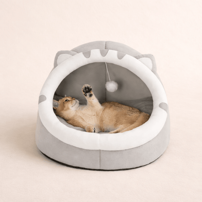 panier chat couleur gris confort cocooning chat