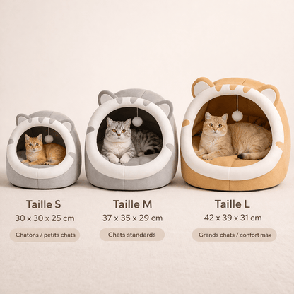 panier chat tailles s m l dimensions cm guide
