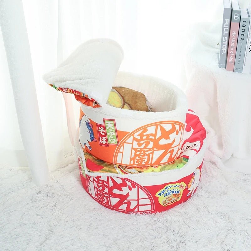 panier chat motifs intérieur matériaux doux