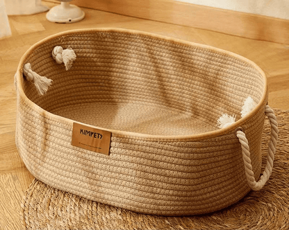 grand format panier chat rotin Rotinou