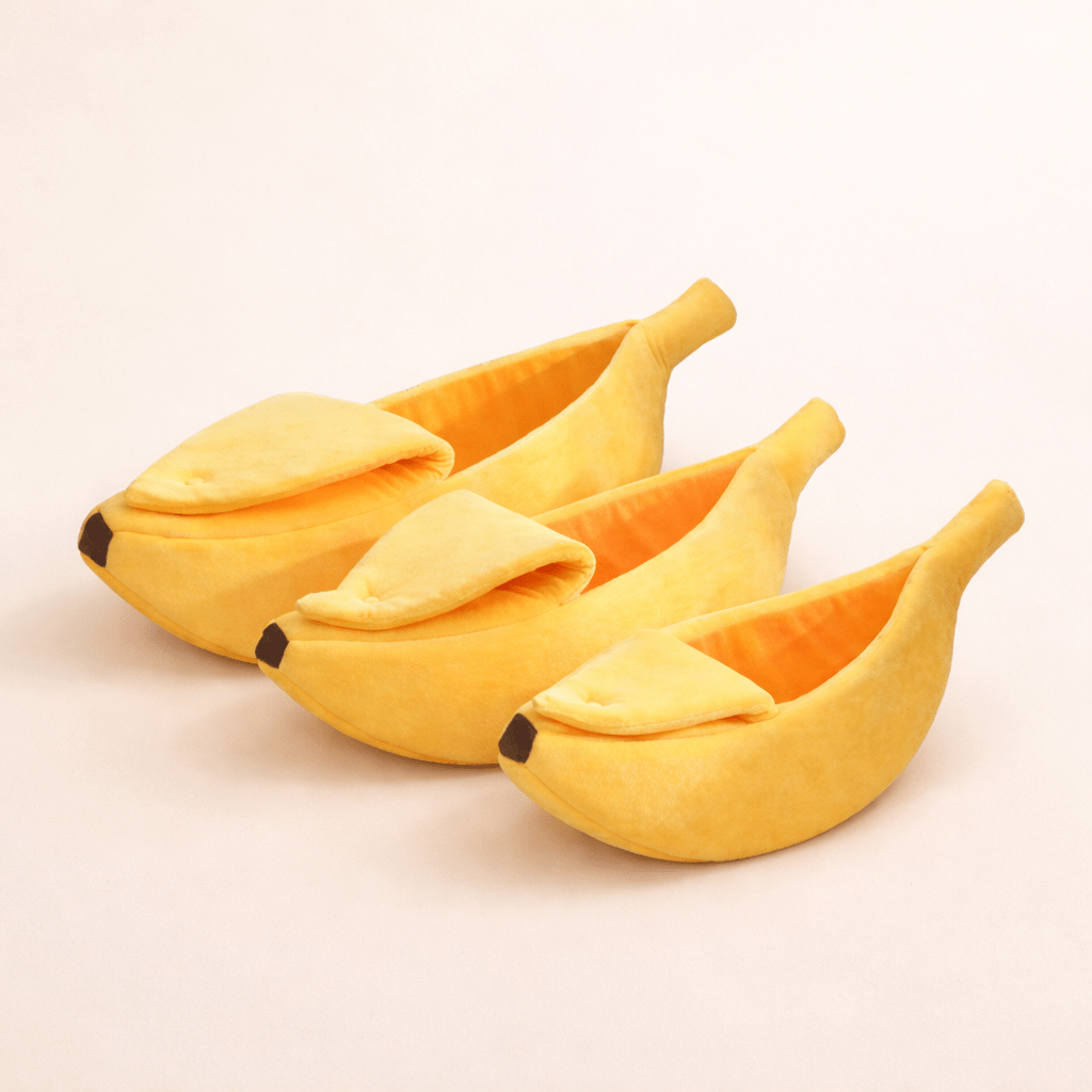 panier pour chat banane couleur jaune differentes tailles