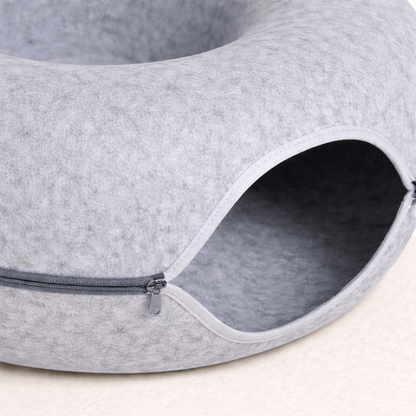 panier pour chat feutre doux détail matière
