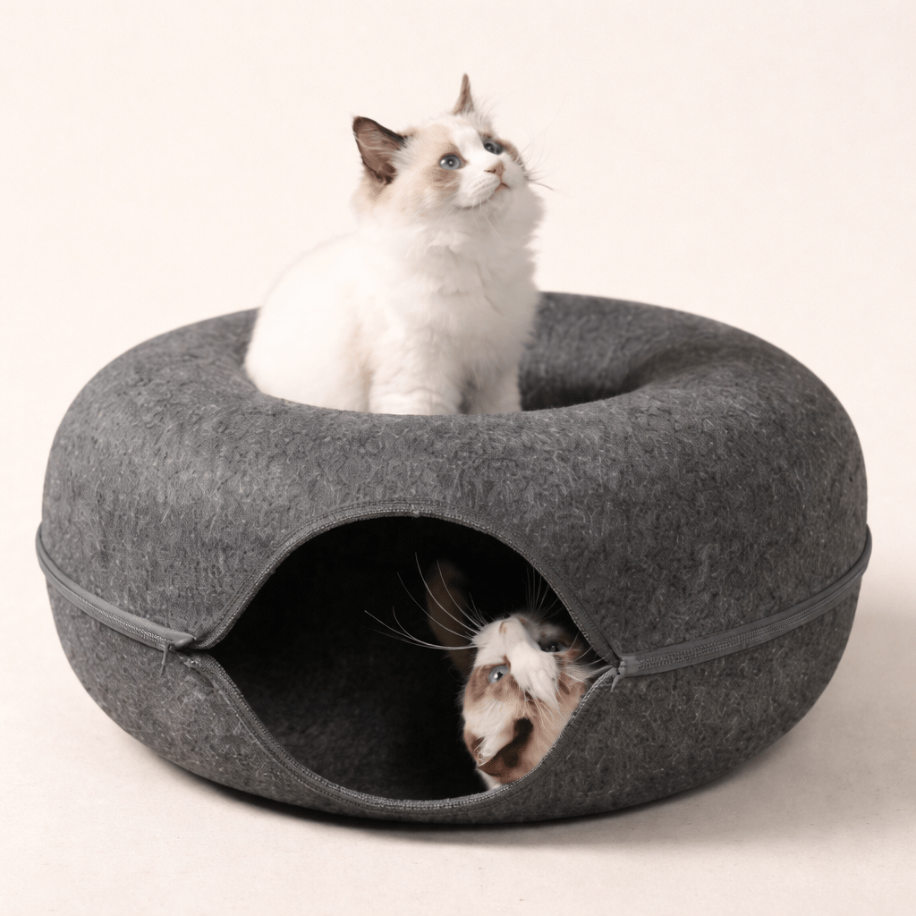 panier pour chat feutre confortable 2 en 1
