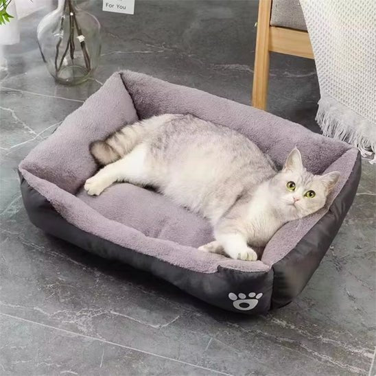 panier pour chat xxl confortable avec bords rembourrés