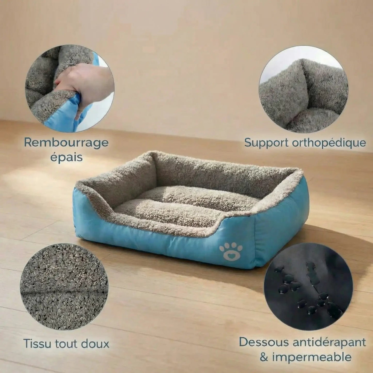 panier pour chat xxl rembourrage épais antidérapant imperméable