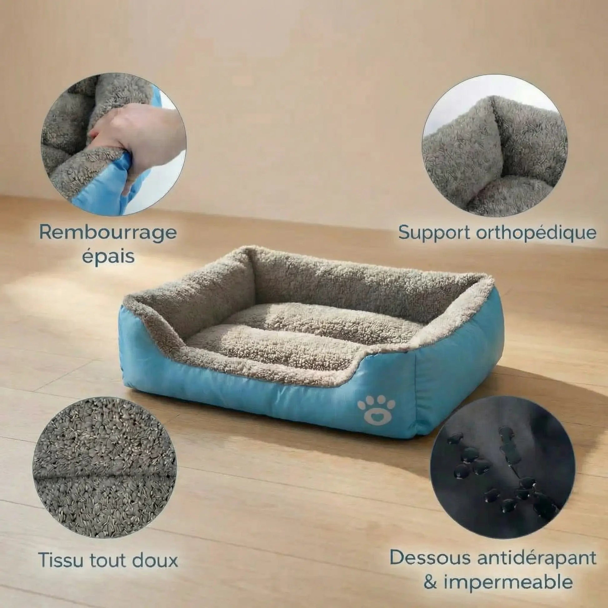panier pour chat xxl rembourrage épais antidérapant imperméable