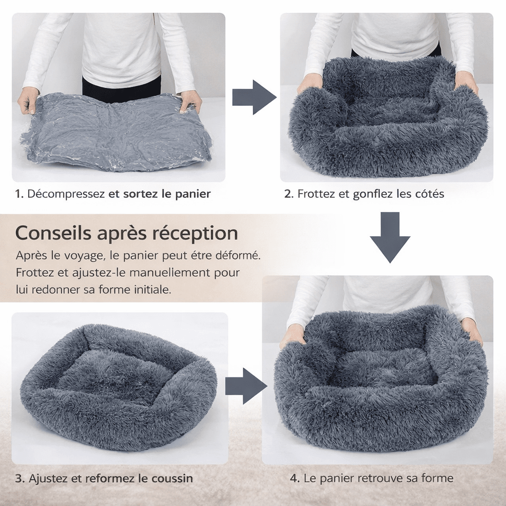 panier pour chat xxl remise en forme apres livraison