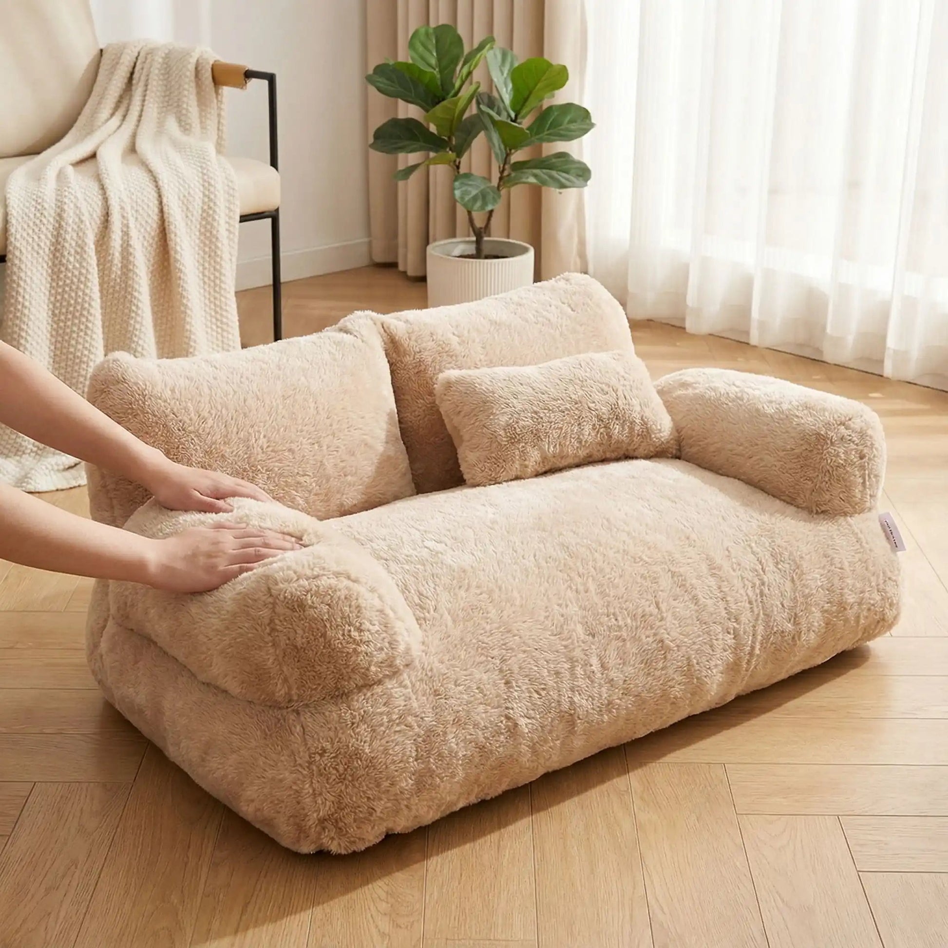 panier pour chats ultra moelleux confort rembourré