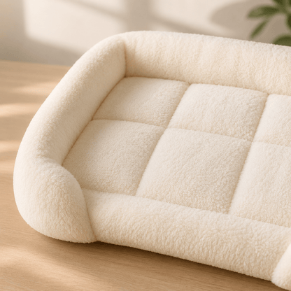 zoom sur le coussin doux et moelleux du panier suspendu pour chat