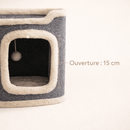 ouverture entrée petit arbre chat 15 cm